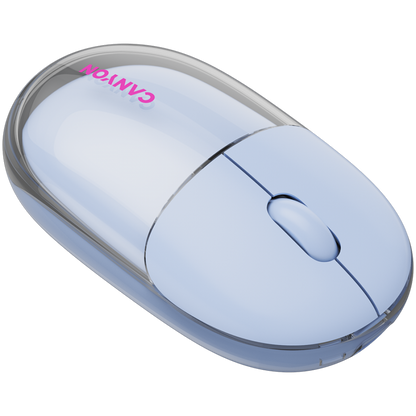Kabellose Maus BT/2.4GHz lautlos USB-C Canyon 24 blau