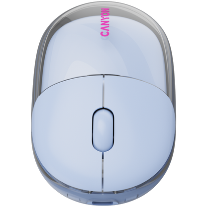 Kabellose Maus BT/2.4GHz lautlos USB-C Canyon 24 blau