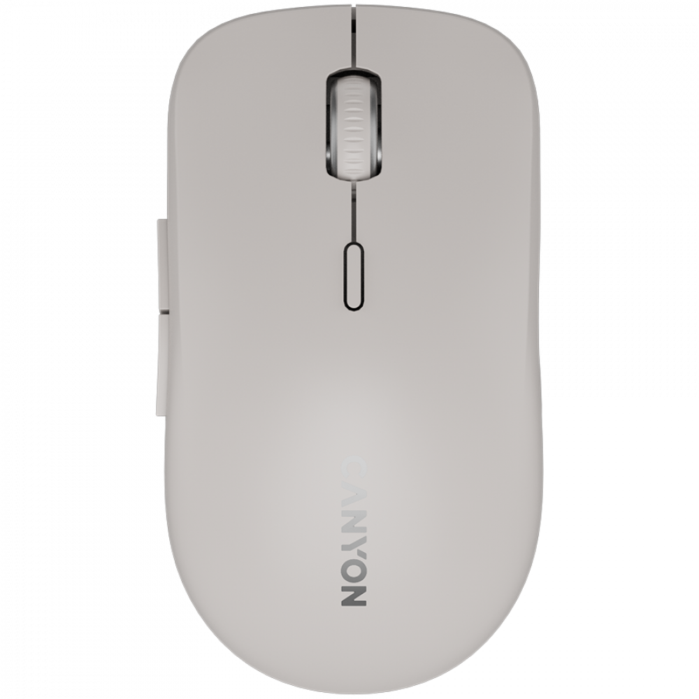 Kabellose Maus zwei Modi ergonomisch Canyon MW-12 dunkelgrau