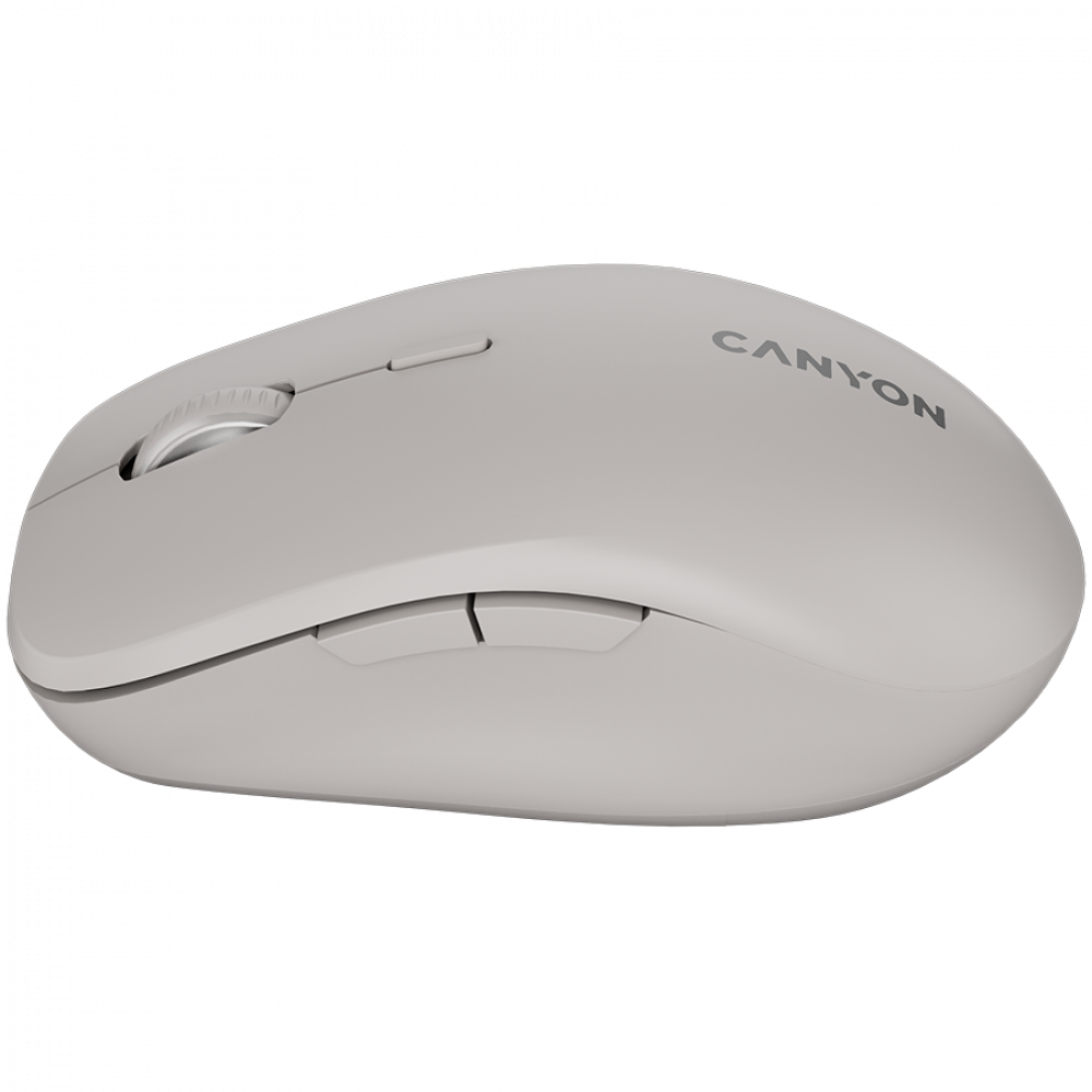 Kabellose Maus zwei Modi ergonomisch Canyon MW-12 dunkelgrau