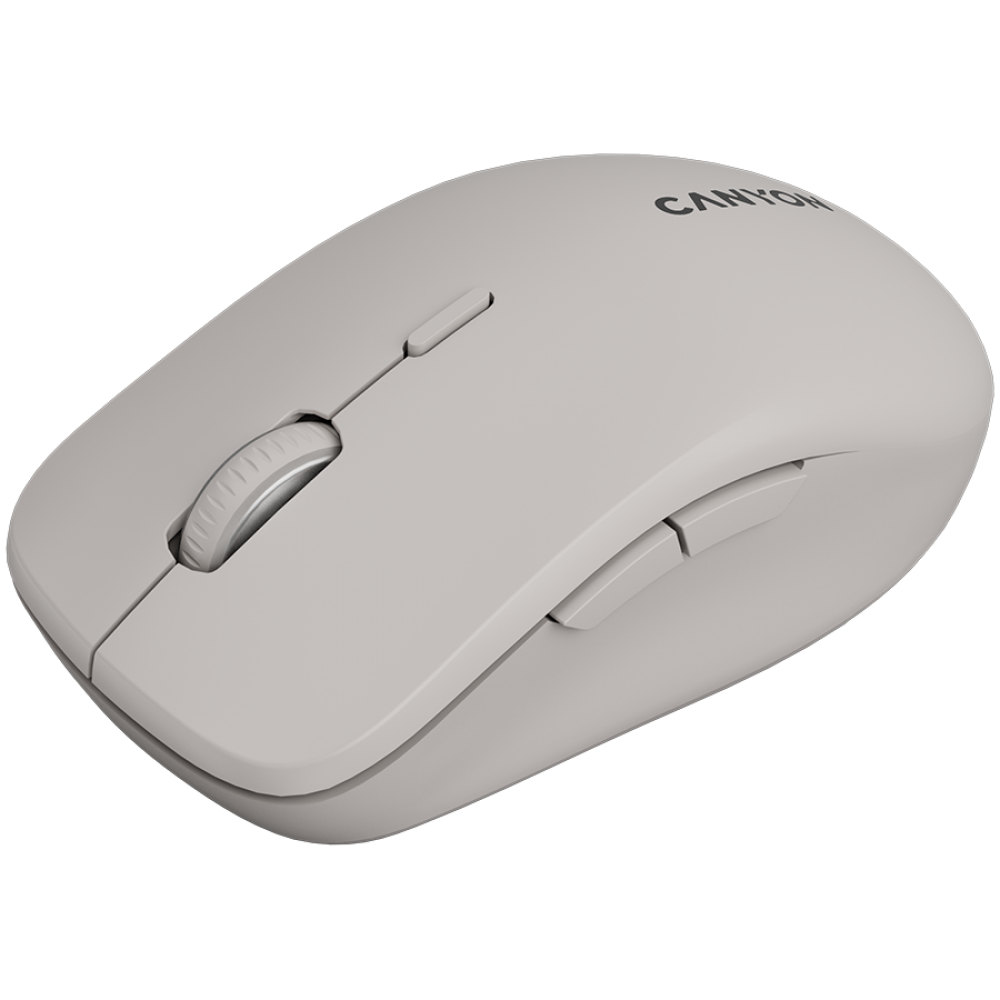 Kabellose Maus zwei Modi ergonomisch Canyon MW-12 dunkelgrau