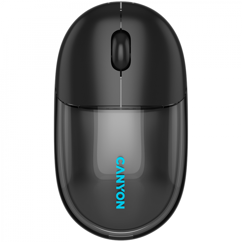 Mysz bezprzewodowa BT/2.4GHz cicha USB-C Canyon 24 czarna