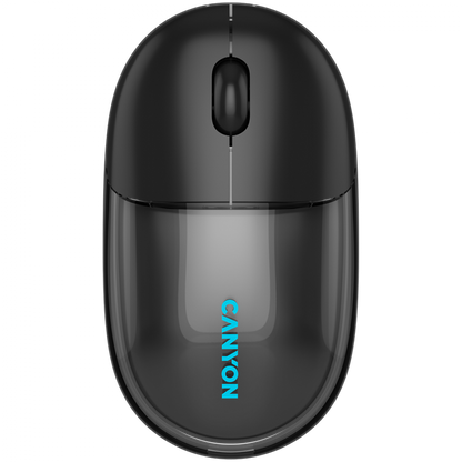 Mysz bezprzewodowa BT/2.4GHz cicha USB-C Canyon 24 czarna