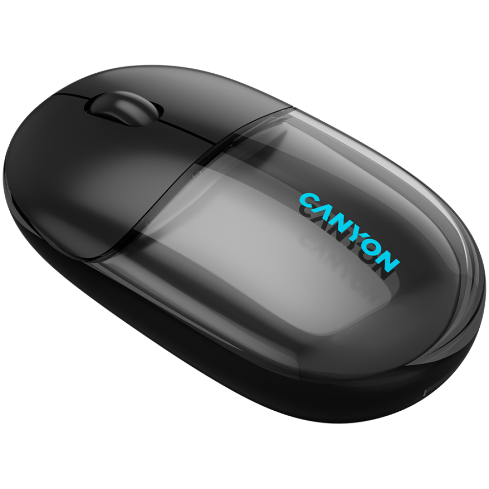 Mysz bezprzewodowa BT/2.4GHz cicha USB-C Canyon 24 czarna