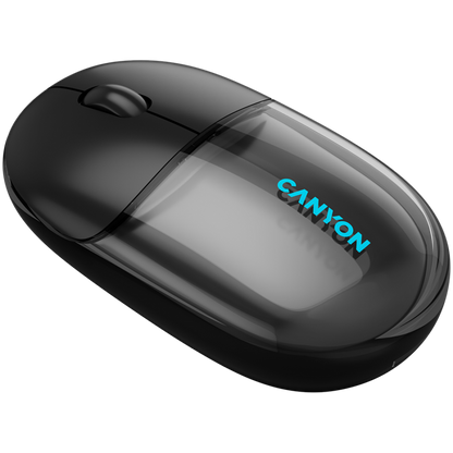 Mysz bezprzewodowa BT/2.4GHz cicha USB-C Canyon 24 czarna