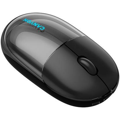 Mysz bezprzewodowa BT/2.4GHz cicha USB-C Canyon 24 czarna