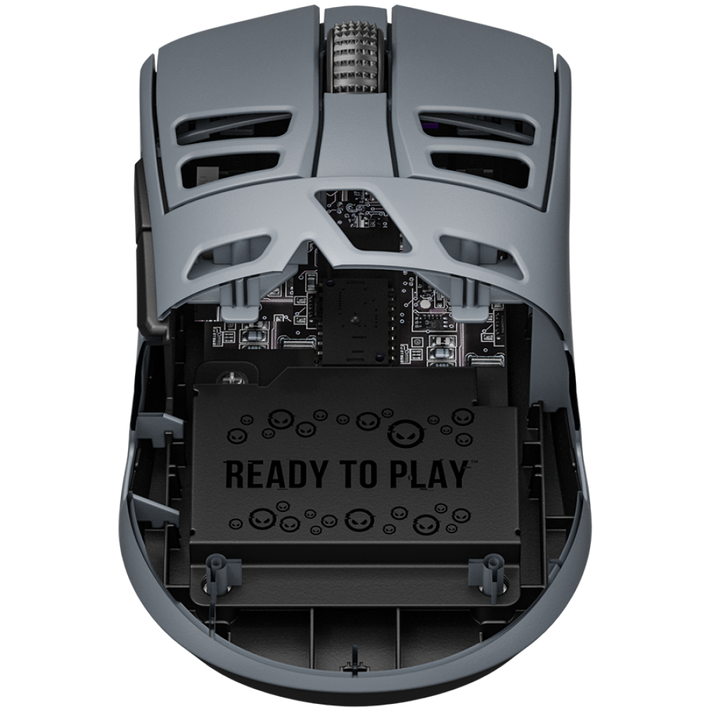 Kabellose Gaming-Maus Lorgar MSE90W Dunkelgrau