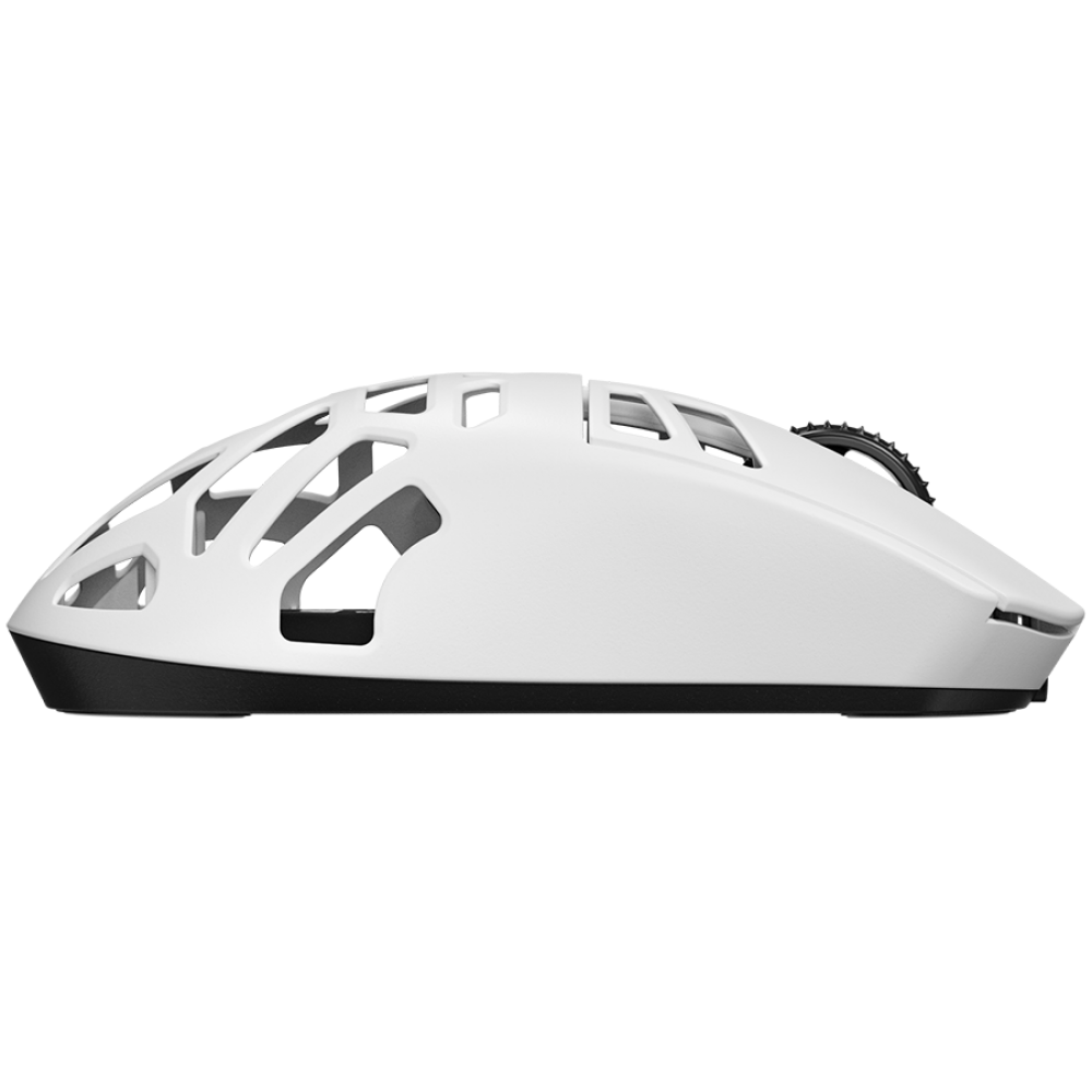 Kabellose Gaming-Maus Lorgar MSE90W weiß aus Magnesiumlegierung