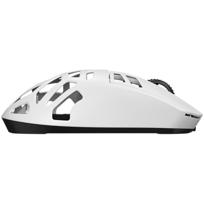 Kabellose Gaming-Maus Lorgar MSE90W weiß aus Magnesiumlegierung