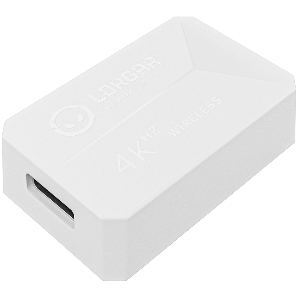 Kabellose Gaming-Maus Lorgar MSE90W weiß aus Magnesiumlegierung