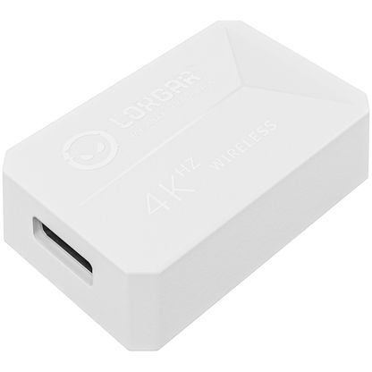 Kabellose Gaming-Maus Lorgar MSE90W weiß aus Magnesiumlegierung