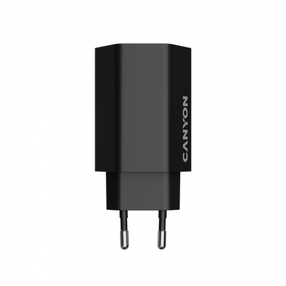Ładowarka sieciowa 65W GaN 2xPD 1xQC EU Canyon Hexagon czarny