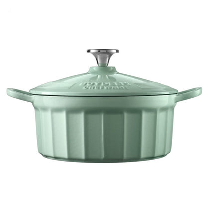 Emaliowane naczynie żeliwne 2,9L Buydeem CP521 zielony pastelowy