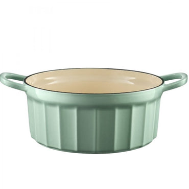 Emaliowane naczynie żeliwne 2,9L Buydeem CP521 zielony pastelowy