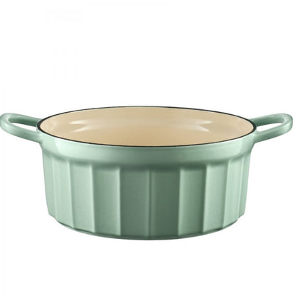 Emaliowane naczynie żeliwne 2,9L Buydeem CP521 zielony pastelowy