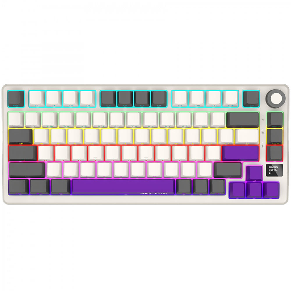 Lorgar EN 75% Mechanical Wireless Gaming Keyboard Beige