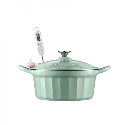 Emaliowane naczynie żeliwne Buydeem CP551 3,9l Pastelowe Zielone