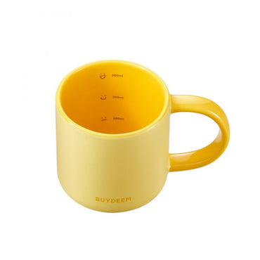 Kubek ceramiczny 300 ml Buydeem CD1018 do kawy i herbaty Pastelowy Żółty
