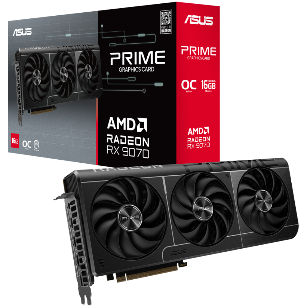 Karta graficzna ASUS Prime Radeon RX 9070 OC 16 GB GDDR6