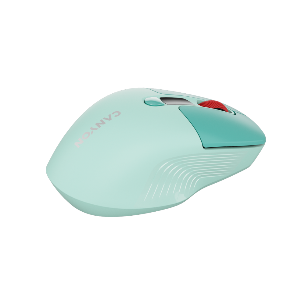 Kabellose, leise Maus mit zwei Modi und LCD Canyon MW-26 grün