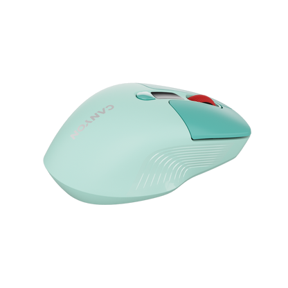 Kabellose, leise Maus mit zwei Modi und LCD Canyon MW-26 grün