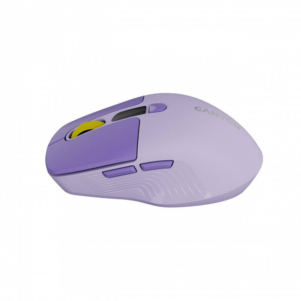 Kabellose geräuschlose Maus Dual-Modus LCD Canyon MW-26 violett