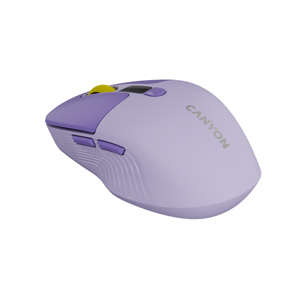Kabellose geräuschlose Maus Dual-Modus LCD Canyon MW-26 violett