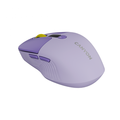 Kabellose geräuschlose Maus Dual-Modus LCD Canyon MW-26 violett