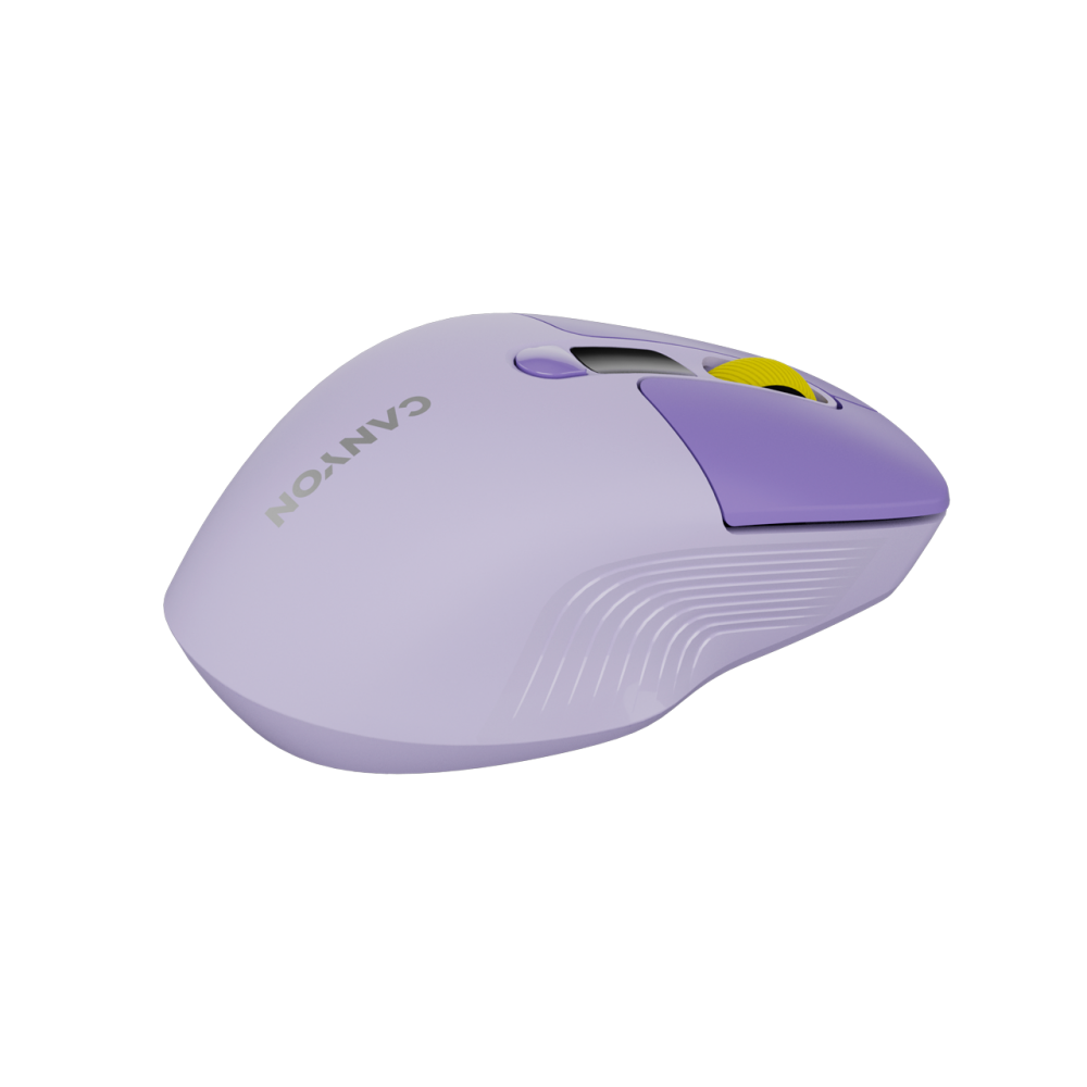 Kabellose geräuschlose Maus Dual-Modus LCD Canyon MW-26 violett