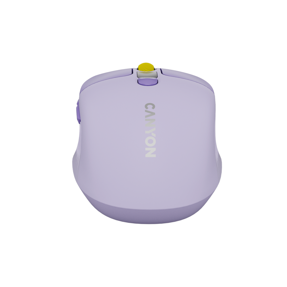 Kabellose geräuschlose Maus Dual-Modus LCD Canyon MW-26 violett