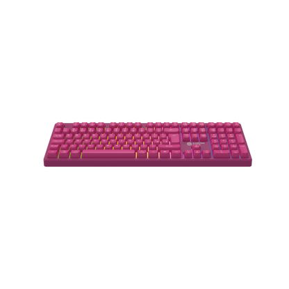 Klawiatura gamingowa 2.4G + Bluetooth RGB 105 klawiszy Canyon Fortnax różowa
