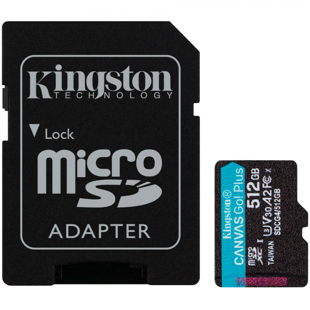 Karta microSDXC Kingston 512 GB UHS-I U3 z adapterem SD