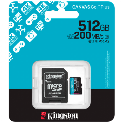 Karta microSDXC Kingston 512 GB UHS-I U3 z adapterem SD
