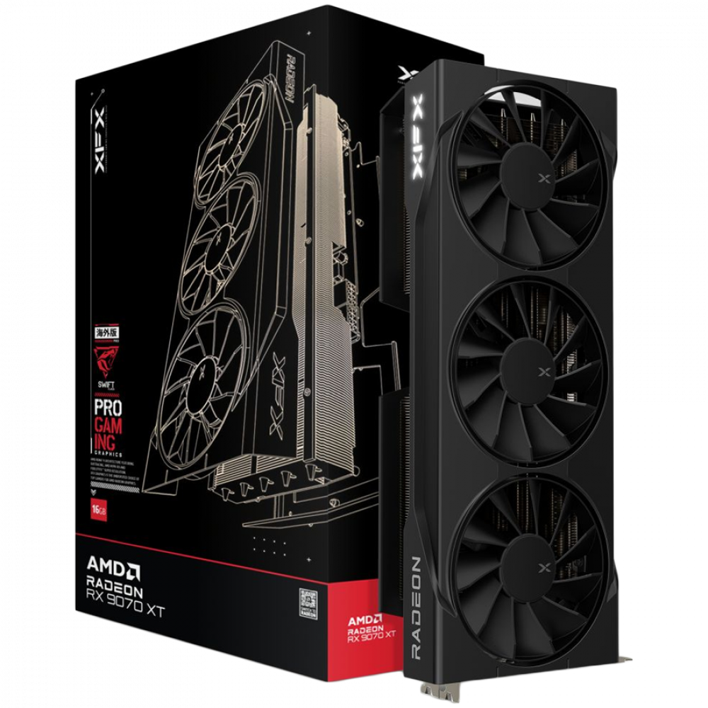 Karta graficzna XFX Swift AMD Radeon RX 9070XT 16 GB GDDR6