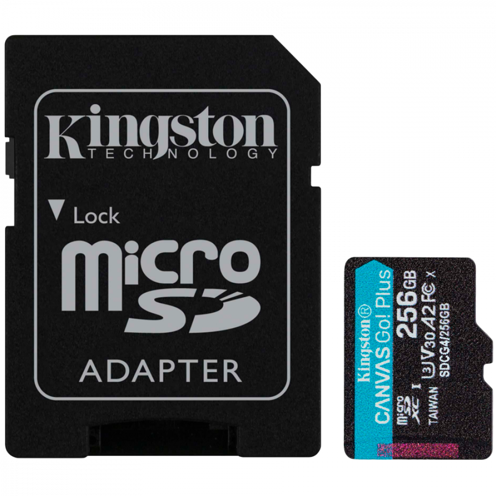 Karta microSDXC Kingston 256 GB 200 MB/s z adapterem SD