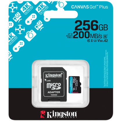 Karta microSDXC Kingston 256 GB 200 MB/s z adapterem SD