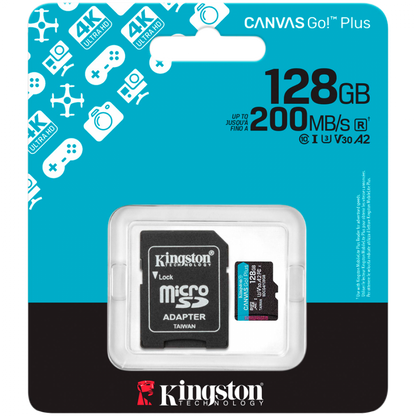 Karta microSDXC Kingston 128 GB 200 MB/s z adapterem SD