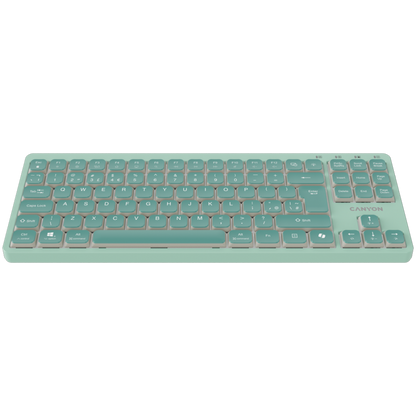 CANYON OnType 10 Klawiatura Niskoprofilowa EN Przewodowa Zielona