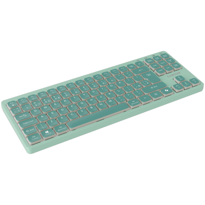 CANYON OnType 10 Klawiatura Niskoprofilowa EN Przewodowa Zielona