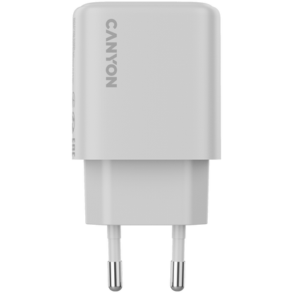 Ładowarka sieciowa 25W 1xPD EU Canyon OnCharge 250 biała