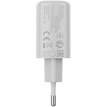 Ładowarka sieciowa 25W 1xPD EU Canyon OnCharge 250 biała