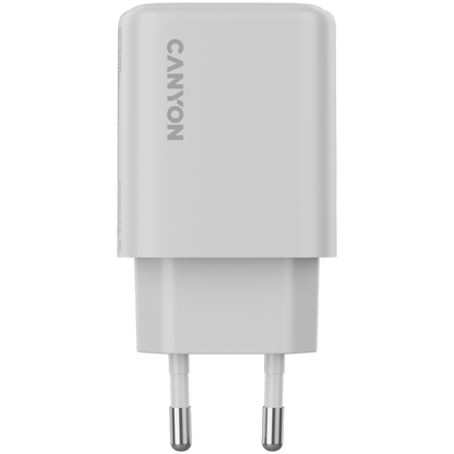 25W 1xPD 1xQC EU Canyon OnCharge 250 White Wall Charger