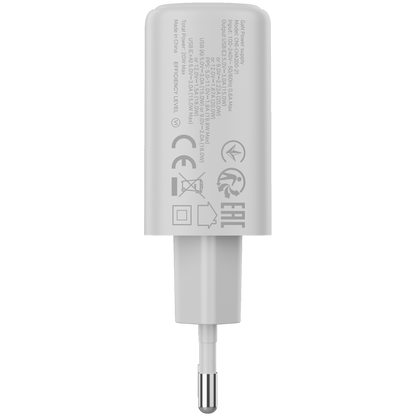 20W 1xPD 1xQC EU Canyon OnCharge 200 White Mains Charger