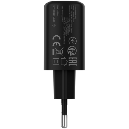 Ładowarka sieciowa 20W 1xPD EU Canyon OnCharge 200 czarna