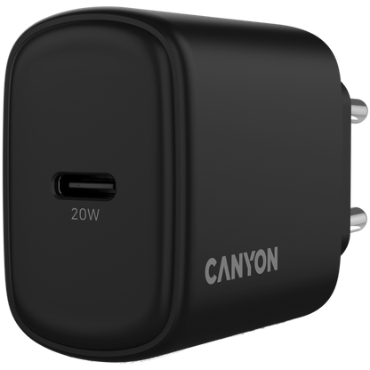 Ładowarka sieciowa 20W 1xPD EU Canyon OnCharge 200 czarna