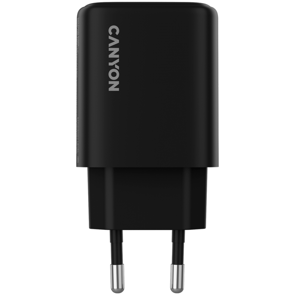 Ładowarka sieciowa 25W 1xPD 1xQC EU Canyon OnCharge 250 czarna