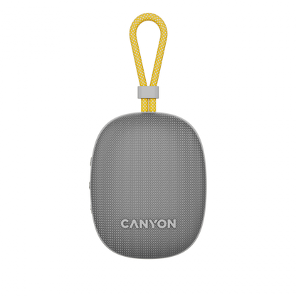 Głośnik Bluetooth przenośny 5W IPX7 TWS Canyon OnMove 12 szary