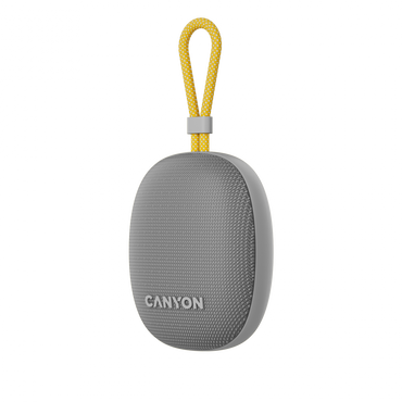 Głośnik Bluetooth przenośny 5W IPX7 TWS Canyon OnMove 12 szary