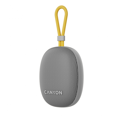 Głośnik Bluetooth przenośny 5W IPX7 TWS Canyon OnMove 12 szary