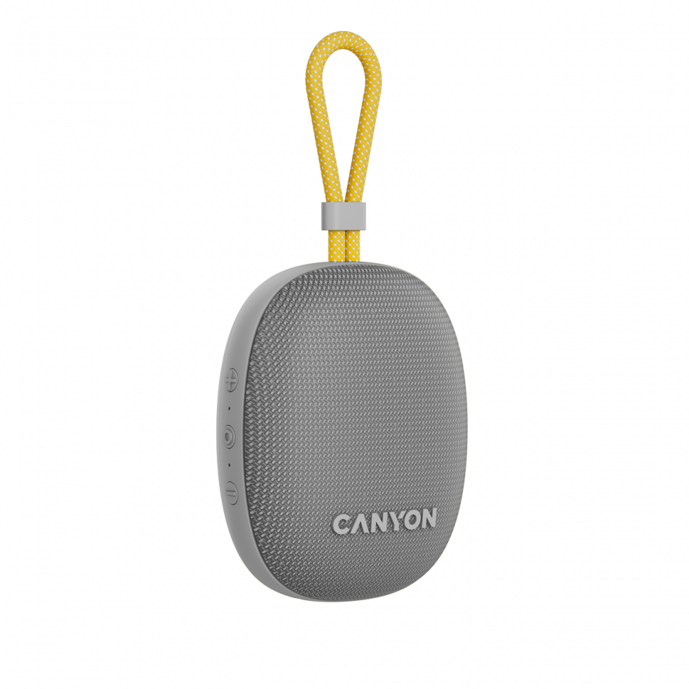 Głośnik Bluetooth przenośny 5W IPX7 TWS Canyon OnMove 12 szary